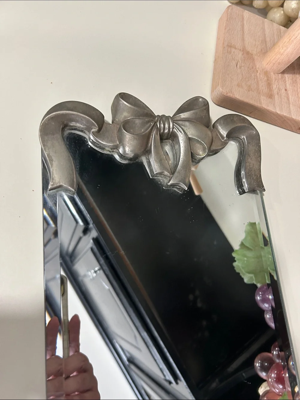 Godinger Silver Bow Accent Mirror Tray